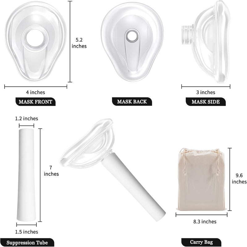 TroyStudio Vocal Dampener, High Quality Silicone Voice Silencer for Singing Practice, Warm-up, Stress Relief Scream Jar, Anger Management Shouting Vase, Portable Soft Odorless Soundproof Mask - Image 2